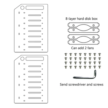Многослойная клетка для жесткого диска Кронштейн для жесткого диска 3,5 дюйма HDD SSD DIY Storage B2RC