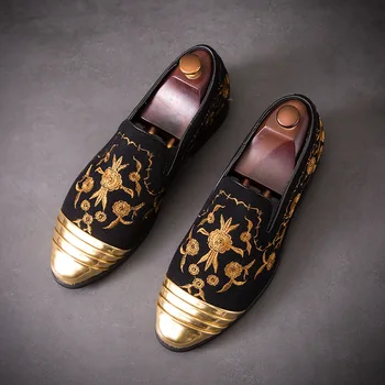 Модная Вышитая обувь Lefse, Британская молодежная мода, Универсальный комплект, Маленькие кожаные туфли Большого Размера PX005