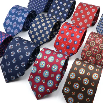 Модный Мужской шелковый галстук 7,5 см, супер мягкий, в богемном стиле, в горошек, Шикарная Новинка, Красно-синий Галстук, костюм, рубашка, Роскошные аксессуары для банкета