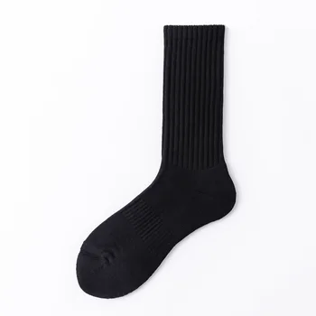 Мужские носки, летние тонкие, из чистого хлопка, с защитой от запаха, черно-белые, однотонные, антибактериальные, дышащие