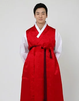 Мужской свадебный Ханбок из корейской импортной ткани, корейский традиционный костюм