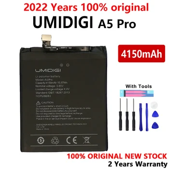 Новый 100% Оригинальный аккумулятор для телефона емкостью 4150 мАч для резервного телефона UMIDIGI A5 PRO, высококачественные аккумуляторы с инструментами + номер для отслеживания