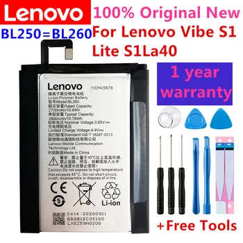 Новый Высококачественный 2800 мАч BL250/BL260 аккумулятор Batterie для Lenovo VIBE S1 S1c50 S1a40 s1 a40 Phone Bateria