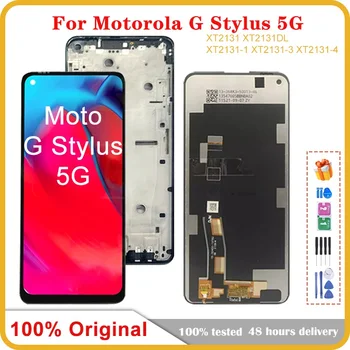 Оригинал Для Motorola Moto G Stylus 5G 2021 XT2131 ЖК-дисплей с Сенсорным экраном, Дигитайзер в Сборе, Замена для Moto G Stylus 5G LCD