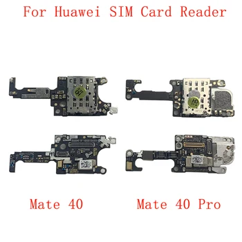 Оригинальная Плата для чтения sim-карт Гибкий Кабель с Микрофоном Mircrophone Для Huawei Mate 40 Mate 40 Pro Ремонт Считывателя SIM-карт Запасные Части