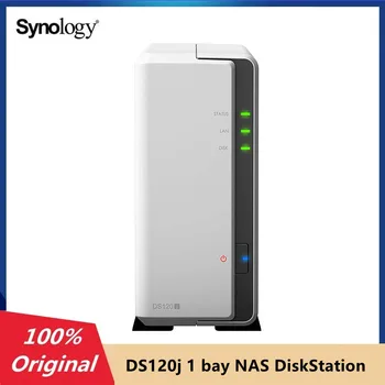 Оригинальный Synology DS120j 1 bay NAS DiskStation 512MB DDR3L Для хранения данных Персональный Облачный сервер хранения данных Жесткий диск (бездисковый)