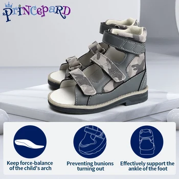 Ортопедические сандалии для детей и малышей, летняя детская корректирующая обувь для плоскостопия, хождение на цыпочках, поддержка голеностопного сустава с высоким берцем