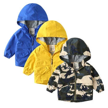 Осенне-Весенние Детские Куртки-ветровки, Детская Верхняя одежда, Пальто, Куртки с капюшоном для мальчиков, Ветровка для маленьких мальчиков 2-6 лет