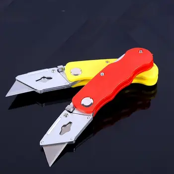 Пластиковые Складные Ножи Портативные разного цвета с острым лезвием для резки крючком Сверхпрочная акриловая доска