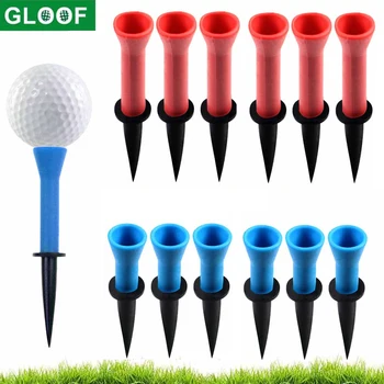Пластиковые тройники для гольфа GLOOF 58 мм 76 мм с мягкой резиновой подушкой, верхняя крышка из 12 штук, почти небьющиеся, для тренировок игрока в гольф