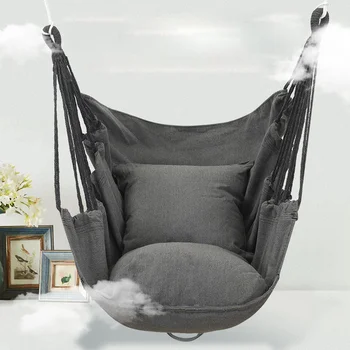 Подвесной стул для путешествий, гамак из парусины, сад, спорт, спальня в общежитии, подвесной стул, качели на открытом воздухе, подвесной стул для отдыха взрослых, подвесной стул