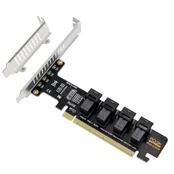 Разъемная карта PCI-E4.0 PCIE X16 на 4 порта.2 Платы расширения NVME SFF-8643 SFF-8639 L21D
