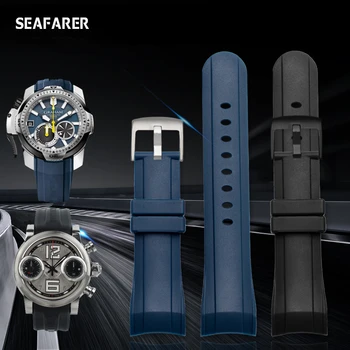 Ремешок для часов Greenham Graham Racing Timing Series Спортивные Водонепроницаемые Силиконовые Мужские Часы Резиновый Ремешок Для Часов 24 мм Ремешки для часов