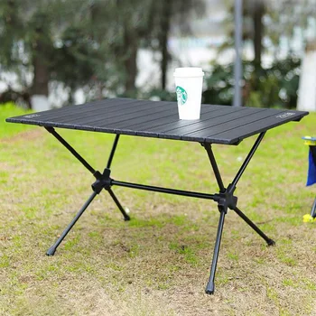 Складной стол для кемпинга из алюминиевого сплава, Уличный Легкий Стол для пикника, барбекю, Портативный стол для пляжной вечеринки с сумкой для переноски