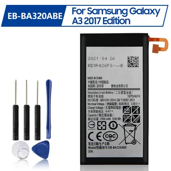 Сменный аккумулятор EB-BA320ABE Для Samsung GALAXY A3 2017 A320 2017 Edition Перезаряжаемый Аккумулятор для телефона 2350 мАч