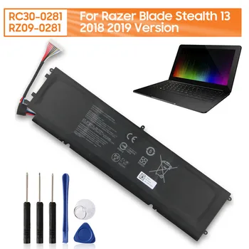 Сменный Аккумулятор для ноутбука RC30-0281 RZ09-0281 Для Razer Blade Stealth 13 2018 2019 Натуральная Аккумуляторная Батарея 4602 мАч
