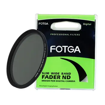 Тонкий фейдер FOTGA ND 77 мм, фильтр с регулируемой нейтральной плотностью от ND2 до ND400 для камеры DALR DVD DC