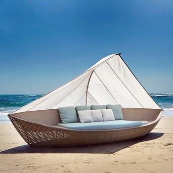 Уличная мебель, пляжная кровать, отдых на открытом воздухе, парусный спорт, солнцезащитный козырек, диван-кровать