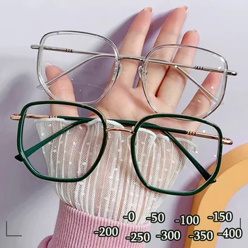 Унисекс, Прочные Очки для близорукости, Сверхлегкие Очки с защитой от синего излучения, Очки с диоптриями 0 -0,5 -1,0 -2,0 -4,0, Очки для женщин