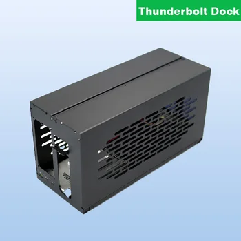 Чехол для TH3P4G3 Thunderbolt-совместимой док-станции для графического процессора Металлический Каркас + Акриловая боковая пластина, совместимая с блоком питания ATX SFX FlEX (1U)